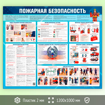 Стенд «Пожарная безопасность» (PB-29-ECONOMY)